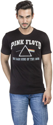 Pink Floyd Printed Men' Round Neck Black T-Shirt