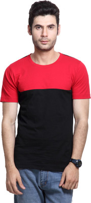 

Rigo Solid Men's Round Neck Black T-Shirt