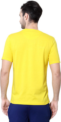 

Ajile by Pantaloons Graphic Print Men's Round Neck Yellow T-Shirt, Bright yellow