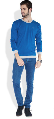 

Parx Solid Men's Round Neck Grey T-Shirt