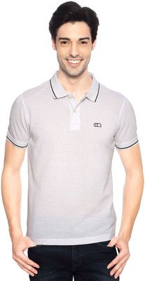

Ajile by Pantaloons Solid Men's Polo Neck White T-Shirt