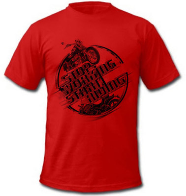 

SayItLoud Printed Men's Round Neck Red T-Shirt