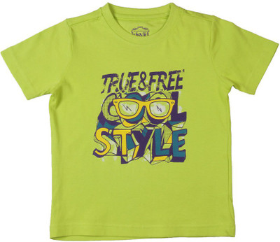

Chalk by Pantaloons Boys Printed T Shirt(Light Green, Pack of 1, Lime green