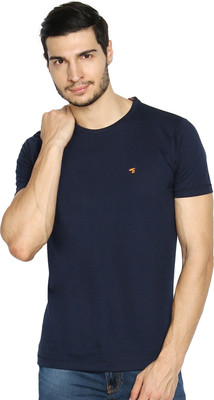 

The Indian Garage Co. Solid Men's Round Neck Dark Blue T-Shirt, Navy