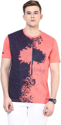 

Fritzberg Printed Men's Round Neck Red T-Shirt, Cherry