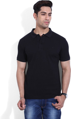 

United Colors of Benetton. Solid Men's Polo Neck Black T-Shirt, 100