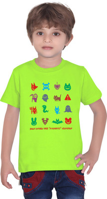 10% OFF on Tantra Boys Graphic Print T Shirt(Light Green, Pack of 1)