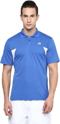 

Aurro Solid Men's Polo Neck Blue T-Shirt