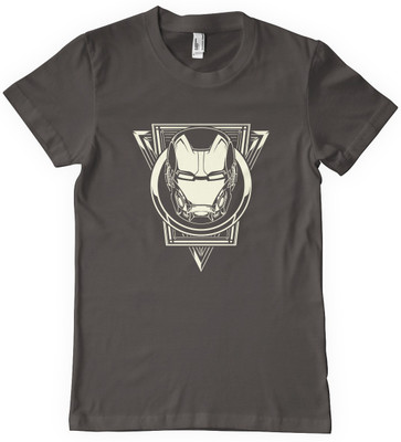 

DNA Graphic Print Men' Round Neck Beige T-Shirt, Charcoal