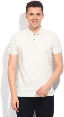 Gant Solid Men's Polo Neck White T-Shirt, 130