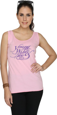 

SayItLoud Graphic Print Women's Round Neck Pink T-Shirt