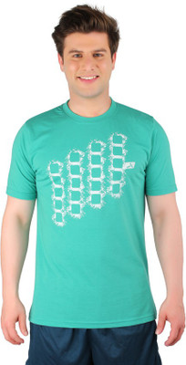 

Vector X Printed Men's Round Neck Green T-Shirt