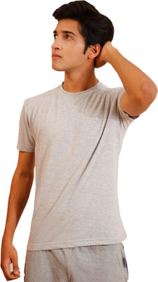 

Tryd Solid Men's Round Neck Grey T-Shirt