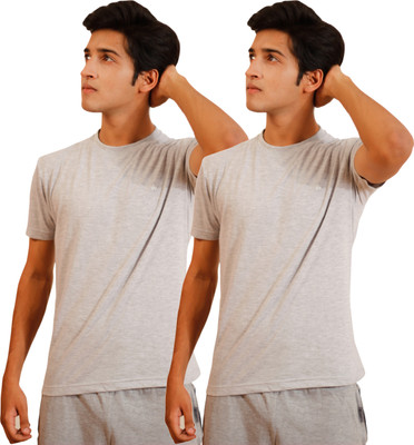 

Tryd Solid Men's Round Neck Grey T-Shirt(Pack of 2, Multicolor