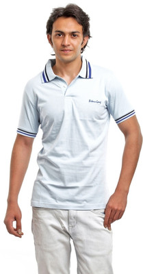 

BG69 Solid Men's Polo Neck Light Blue T-Shirt, Sky