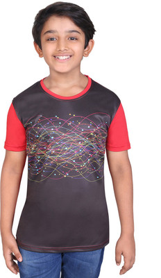 

Tantra Boys Graphic Print Polyester T Shirt(Red, Pack of 1)