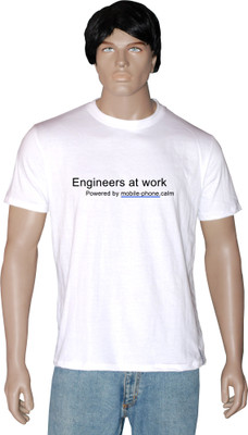 

Tshirt.in Graphic Print Men's Round Neck White T-Shirt, Pearl white