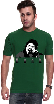 

Trendster Printed Men's Round Neck Green T-Shirt