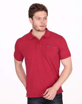 

Fritzberg Solid Men's Polo Neck Red T-Shirt, Cherry
