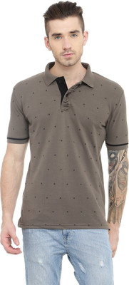 

Gritstones Solid Men's Polo Neck Grey T-Shirt, Grey40