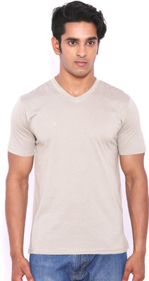 

Rat Trap Striped Men's V-neck White, Beige T-Shirt, Beige;white