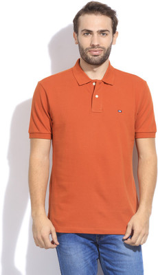 

Arrow Sports Solid Men's Polo Neck Orange T-Shirt