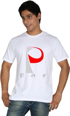 

Trendster Printed Men's Round Neck White T-Shirt