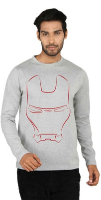 

SayItLoud Graphic Print Men's Round Neck Grey T-Shirt