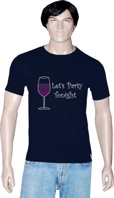 

Tshirt.in Graphic Print Men's Round Neck Dark Blue T-Shirt, Navy