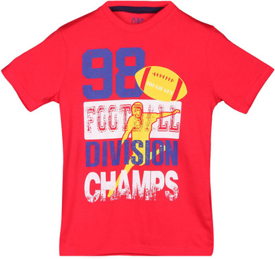

Ajile by Pantaloons Boys Graphic Print T Shirt(Red, Pack of 1, Mineral red