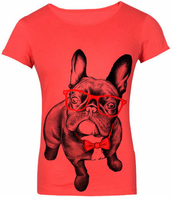 

SayItLoud Printed Women's Round Neck Orange T-Shirt
