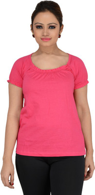 

Download Apparel Solid Women's Round Neck Pink T-Shirt