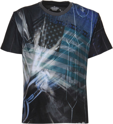 

Fritzberg Boys Printed T Shirt(Light Blue, Scuba blue