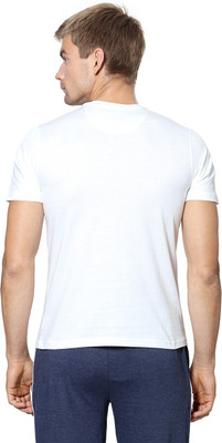 

Ajile by Pantaloons Printed Men's Round Neck White T-Shirt