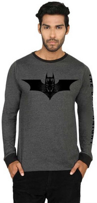

SayItLoud Graphic Print Men' Round Neck Grey T-Shirt
