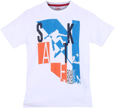 

Ajile by Pantaloons Boys Graphic Print T Shirt(White, Pack of 1