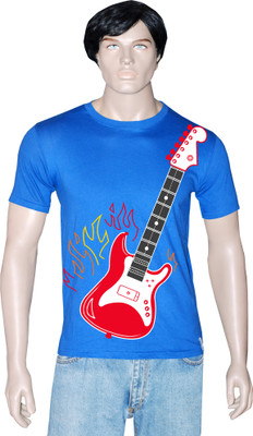 

Tshirt.in Graphic Print Men's Round Neck Blue T-Shirt, Royal blue