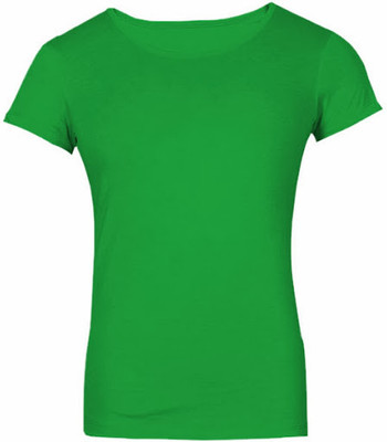

SayItLoud Solid Women' Round Neck Green T-Shirt