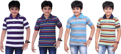 Dongli Boys Printed T Shirt(Multicolor, Pack of 4)