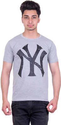 

Urban Street Solid, Graphic Print Men's Round Neck Grey T-Shirt, Light grey