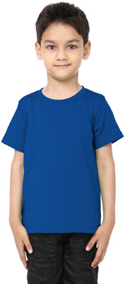 

99Tshirts Boys Solid Cotton T Shirt(Blue, Pack of 1), Royal blue