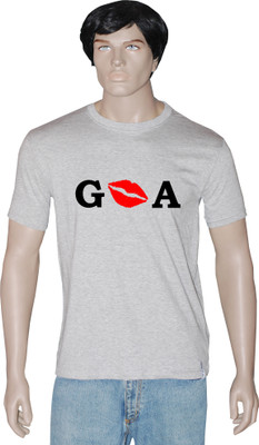 

Tshirt.in Graphic Print Men's Round Neck Grey T-Shirt, Grey melange