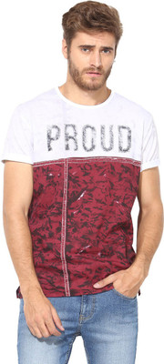 

Fritzberg Printed Men's Round Neck Red T-Shirt