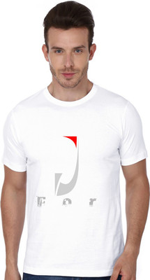 

Trendster Printed Men' Round Neck White T-Shirt