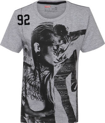 

Fritzberg Boys Printed T Shirt(Grey