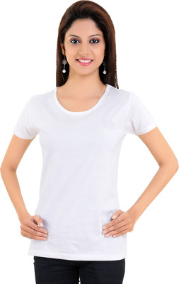 

Tantra Graphic Print Women's Round Neck White T-Shirt