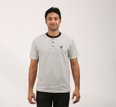 

Gallop Striped Men' Henley Multicolor T-Shirt