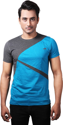 

Spur Printed Men's Round Neck Multicolor T-Shirt, Petrol
