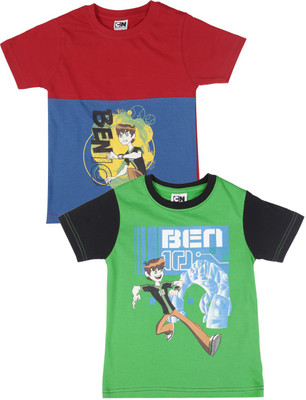

Ben 10 Boys Printed T Shirt, Green/red