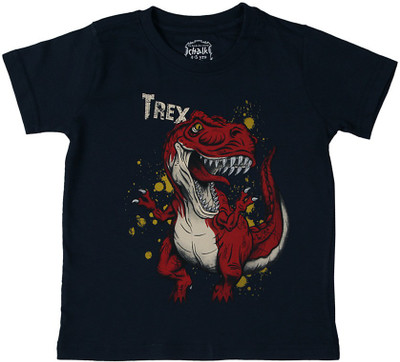 

Chalk by Pantaloons Boys Printed T Shirt(Dark Blue, Pack of 1, Navy blue